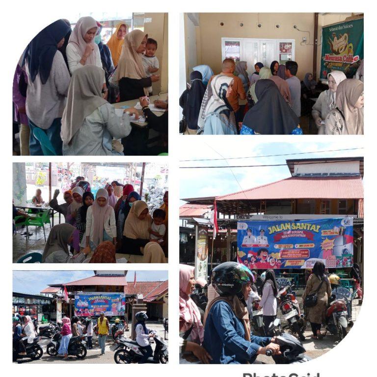 Pendaftaran Jalan Santai,Warga Sabang Antusias Antrean Mendapatkan Kopun