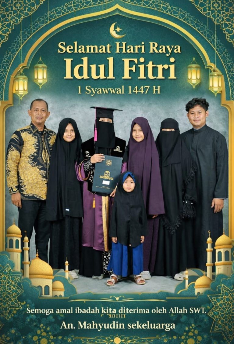 Tokoh Masyarakat Barito Utara Mahyudin Sekeluarga Ucapkan Selamat Idul Fitri 1447 H